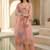 Women Floral Embroidered Thread Work Kurta with Trousers & With Dupatta