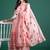 Floral Printed Beads & Stones Cotton Kurta With Trousers & Dupatta