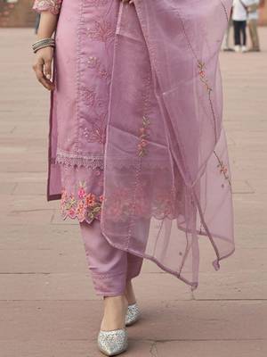 Women Ethnic Motifs Embroidered Thread Work Kurta with Trousers & With Dupatta 5