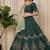 Emerald Green silk blend Lehenga Choli with Heavy Embroidery for Dandiya and 