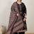 Plus Size Black Embroidered Straight Kurta Palazzos With Dupatta Set