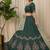 Emerald Green silk blend Lehenga Choli with Heavy Embroidery for Dandiya and 