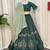 Emerald Green silk blend Lehenga Choli with Heavy Embroidery for Dandiya and 
