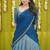 Traditional South Indian Style Blue Lehenga Choli