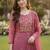 Women Floral Embroidered Thread Work Kurta with Trousers & With Dupatta
