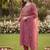 Women Floral Embroidered Thread Work Kurta with Trousers & With Dupatta