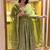 green vichitra silk blend  party wear embroidery anarkali suit set