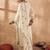 Women Floral Embroidered Thread Work Cotton Kurta with Trousers & With Dupatta