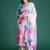 Floral Embroidered Empire Thread Work Kurta With Trousers & Dupatta