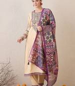 Women Ethnic Motifs Embroidered Thread Work Kurta with Salwar & Dupatta