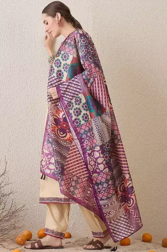 Women Ethnic Motifs Embroidered Thread Work Kurta with Salwar & Dupatta