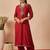 Women Ethnic Motifs Embroidered Thread Work Kurta with Patiala & With Dupatta