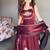 maroon fandy silk blend  party wear embroidery anarkali suit set