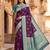 Wine soft banarasi silk saree with zari weaving meenakari design