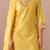 Floral Yoke Design V-Neck Thread Work Liva Straight Kurta With Trousers & Dupatta