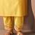 Floral Yoke Design V-Neck Thread Work Liva Straight Kurta With Trousers & Dupatta