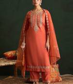 Women Ethnic Motifs Embroidered Gotta Patti Kurta with Trousers & With Dupatta