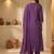 Women Floral Embroidered Panelled Thread Work Cotton Kurta with Trousers & With Dupatta
