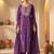 Women Floral Embroidered Panelled Thread Work Cotton Kurta with Trousers & With Dupatta