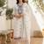 Women Ethnic Motifs Embroidered Thread Work Cotton Kurta with Trousers & With Dupatta