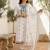 Women Ethnic Motifs Embroidered Thread Work Cotton Kurta with Trousers & With Dupatta