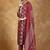Floral printed cotton round neck kurta trouser & dupatta set