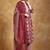 Floral printed cotton round neck kurta trouser & dupatta set