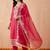 Women Ethnic Motifs Embroidered Thread Work Kurta with Trousers & With Dupatta