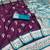 Wine soft banarasi silk saree with zari weaving meenakari design