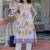Floral Printed A-Line Cotton Kurta With Trousers