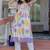 Floral Printed A-Line Cotton Kurta With Trousers