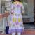 Floral Printed A-Line Cotton Kurta With Trousers