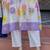 Floral Printed A-Line Cotton Kurta With Trousers