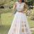 Women's Cotton Lehenga Choli Set with Golden Mirror Work Blouse & Polka Dot Lehenga