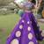 Women's Cotton Lehenga Choli Set with Golden Mirror Work Blouse & Polka Dot Lehenga-full stitched free size