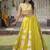 Women's Cotton Lehenga Choli Set with Golden Mirror Work Blouse & Polka Dot Lehenga-full stitched free size