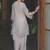 Women Floral Embroidered Thread Work Kurta with Trousers