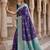 Purple soft banarasi silk saree with zari weaving meenakari design