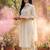 Women Floral Embroidered Empire Thread Work Cotton Kurta with Trousers & With Dupatta