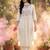 Women Floral Embroidered Empire Thread Work Cotton Kurta with Trousers & With Dupatta