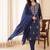 Women Ethnic Motifs Embroidered Thread Work Cotton Kurta with Trousers & With Dupatta