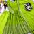 Parrot Green Color Embroidery Sequences Work With Real Mirror Work Silk Blend Gown Set