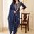 Women Ethnic Motifs Embroidered Thread Work Cotton Kurta with Trousers & With Dupatta