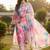 Women Floral Embroidered Empire Thread Work Kurta with Trousers & With Dupatta
