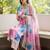 Women Floral Embroidered Empire Thread Work Kurta with Trousers & With Dupatta