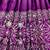 Plum Embroidery Sequences With Mirror Silk Blend Gown Set