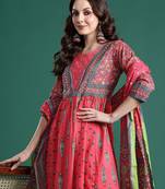 Ethnic Motifs Printed Kurta with Trousers & Dupatta