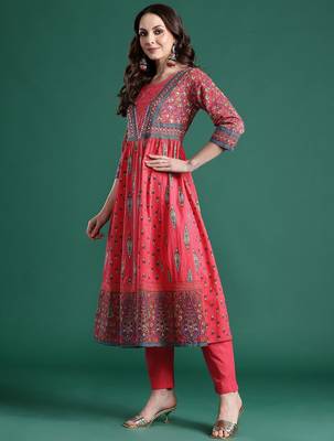 Ethnic Motifs Printed Kurta with Trousers & Dupatta 6