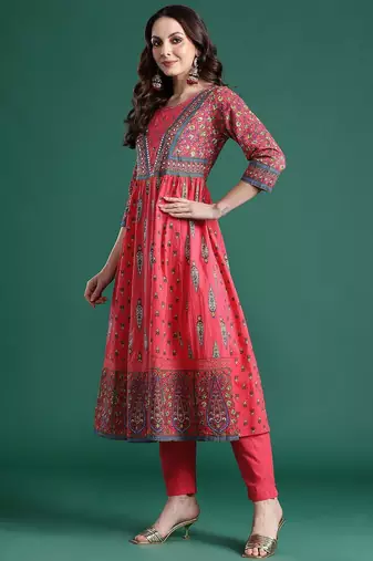 Ethnic Motifs Printed Kurta with Trousers & Dupatta