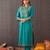 Ethnic Motifs Embroidered Thread Work Cotton Kurta With Trousers & Dupatta